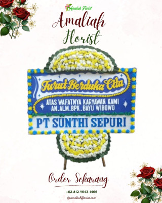 Papan Bunga Duka di Pancuran Bambu